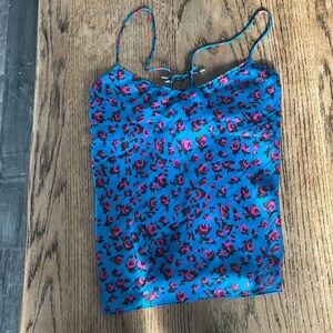PAIGE Blue and Pink Floral Cami